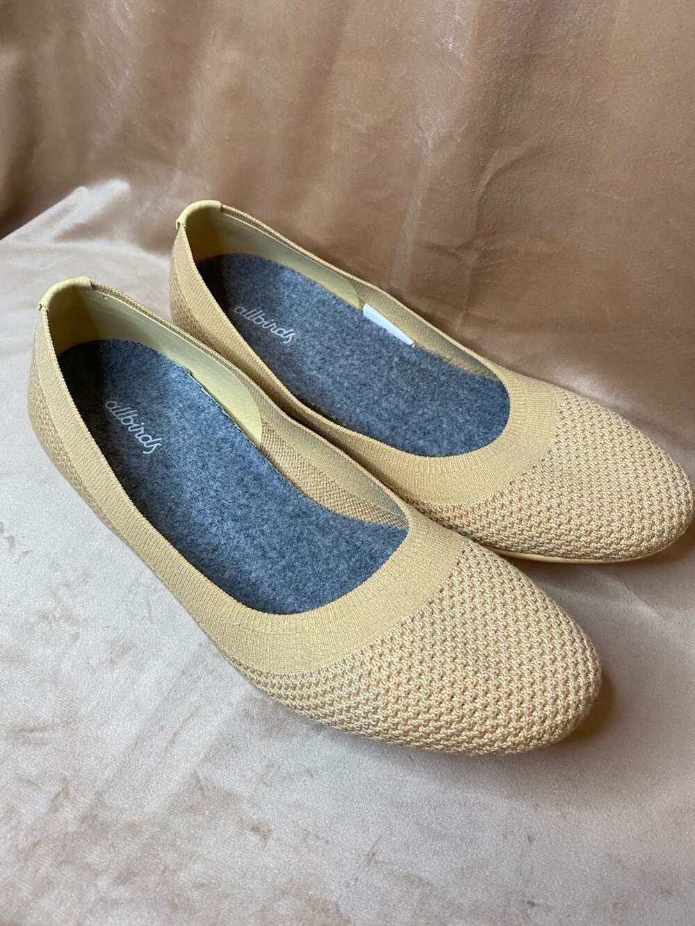 Allbirds Tree Breezers Knit Ballet Flats Women's Size 9 Beige